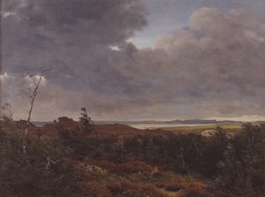 Ansicht von Frederiksværk vom Tisvilde Wald, Nordseeland von P.C. Skovgaard