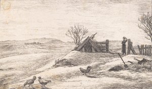 Winterlandschaft bei Vejby von P.C. Skovgaard