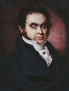 Porträt des Navigators James Wendell (1787-1834), Brustlänge, in einem blauen Mantel und weißem Halstuch von P. G. Dodd