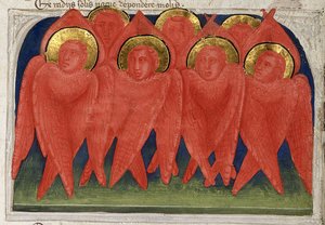 Seraphen aus Regia Carmina von Convenevole da Prato von Pacino di Buonaguida