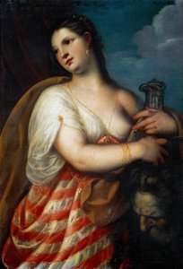 Judith mit dem Kopf des Holofernes, vor 1636 von Padovanino