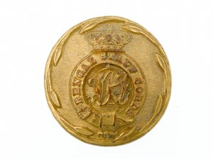 Knopf, Bengal Staff Corps, 1876-1891 von Pakistani School