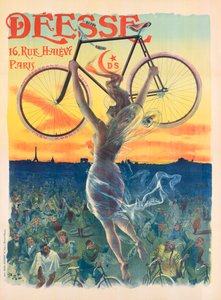 Französisches Jugendstil-Poster für Deesse-Fahrräder, ca. 1898 von Pal