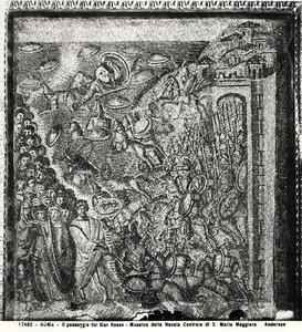 Der Durchzug durchs Rote Meer, aus dem Mittelschiff (Mosaik)