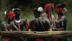 Gegen den Zaun, 2004 von Pamela Patrick White