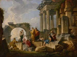 Die Predigt des Heiligen Paulus unter den Ruinen