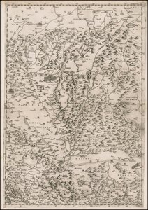 1513 Karte zentriert auf Siebenbürgen von Paolo Forlani von Paolo Forlani