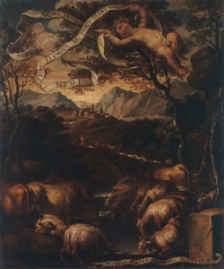Goldenes Zeitalter, Gemälde von Paolo Gerolamo Brusco (1742-1820) von Paolo Girolamo Brusco