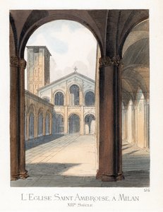 Der Hof der Basilika Sant