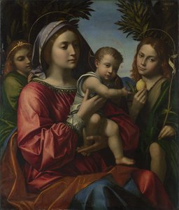 Die Jungfrau und das Kind mit dem Täufer und einem Engel, ca. 1516