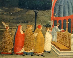 Predella des Wunders der geschändeten Hostie (Detail) von Paolo Uccello