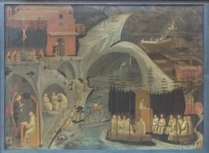 Szenen aus dem klösterlichen Leben (Tebaide) von Paolo Uccello
