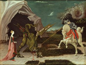 St. Georg und der Drache von Paolo Uccello