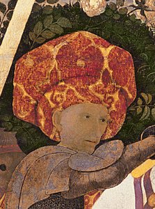 Die Schlacht von San Romano: Niccolo da Tolentino (Detail) von Paolo Uccello