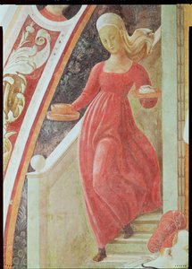 Die Geburt der Jungfrau (Detail) von Paolo Uccello