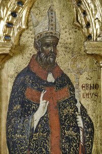 St. Hermolaus (Detail) von Paolo Veneziano
