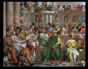 Das Hochzeitsmahl zu Kana (Detail) von Paolo Veronese