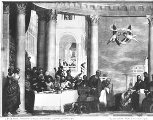 Das Mahl im Haus des Simon, des Pharisäers, Detail der linken Seite, 1570 (Detail)
