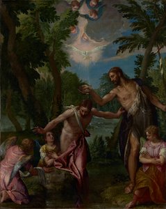 Die Taufe Christi von Paolo Veronese and workshop