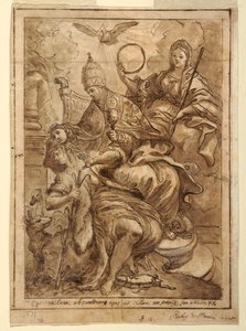 Kirche triumphiert über Falschheit, ca. 1700