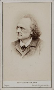 Porträt des Pianisten und Komponisten Henry Litolff von Paris . Photo studio Reutlinger