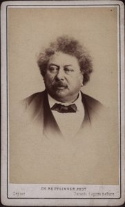 Der Autor Alexandre Dumas père 1802-1870, ca. 1868 von Paris . Photo studio Reutlinger