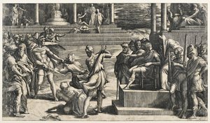 Martyrium von Sankt Peter und Sankt Paul von Parmigianino