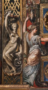 Die drei klugen Jungfrauen und die drei törichten Jungfrauen (Detail) von Parmigianino