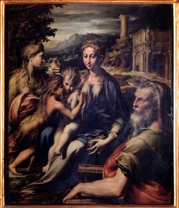Jungfrau mit Kind, Johannes dem Täufer, Magdalena und Zacharias von Parmigianino