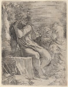 Der Junge und zwei alte Männer von Parmigianino