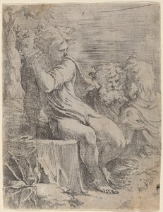Der Junge und zwei alte Männer von Parmigianino