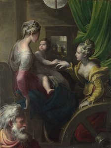 Die mystische Hochzeit der Heiligen Katharina, ca. 1527-1530 von Parmigianino