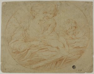 Frau und zwei Kinder von Parmigianino