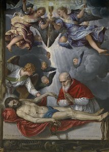 Der tote Christus, verehrt von Papst Pius V