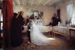 Der Hochzeitssegen von Pascal Adolphe Jean Dagnan Bouveret