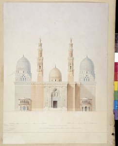 Architektur: Hauptfassadenprojekt der Moschee von Alexandria, Ägypten