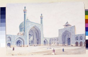 Ansicht des Innenhofs der Großen Moschee von Isfahan