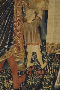 Wandteppich von Pastrana. Ende des 15. Jahrhunderts (Wandteppich) von Pasquier (workshop of) Grenier