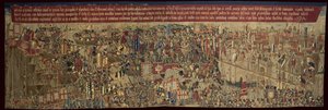 Die Pastrana-Teppiche, Herstellung von Tournai, wahrscheinlich aus der Werkstatt von Passchier Grenier, ca. 1471 - 1475