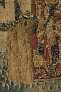 Die Pastrana-Teppiche, Herstellung von Tournai, wahrscheinlich aus der Werkstatt von Passchier Grenier, ca. 1471 - 1475 von Pasquier (workshop of) Grenier