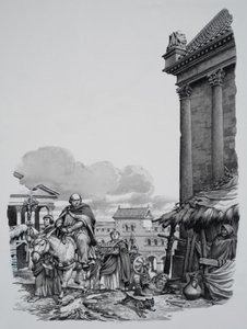 Bischof Mellitus (gest. 624) kommt in London an