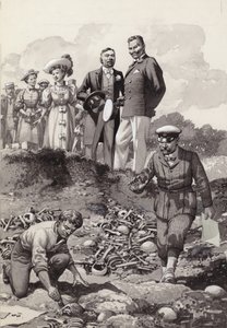 Wilhelm II. besucht die Ausgrabungen in Visby auf Gotland im Jahr 1905