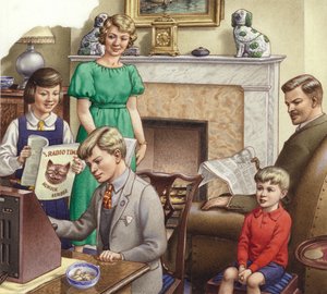 Zuhören zur Kinderstunde von Pat (1907 95) Nicolle