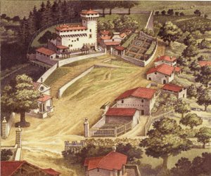 Die befestigte Villa der Medici-Familie in Trebbio