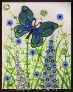 Schmetterlinge, Grün & Blau
