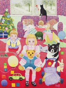 Teddys Weihnachtspyjamas