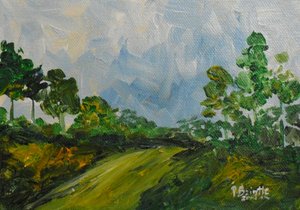 Den Hügel hinunter, 2014 von Patricia Brintle