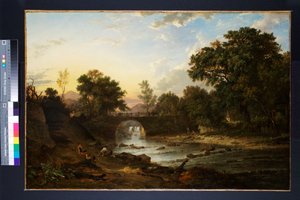 Ansicht der Douglas-Brücke bei Inverary, Argyllshire, 1818