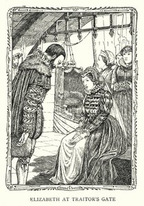 Prinzessin Elizabeth am Verrätertor von Patten (after) Wilson