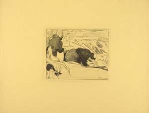 Die Wäscherinnen von Paul Gauguin